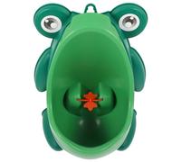 GARIOUANS Hanging Frog Urinal for Boys Cartoon Potty Training Urinal for Toddlers Green Portable Pee Training Device Splash Guard Suitable for Home and Travel