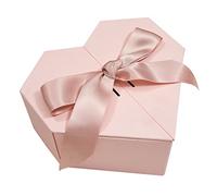 GARIOUANS Heart Shape Wedding Box Pink Durable Storage Container for Candy Reusable Portable Box for Year Organization for Parties Special Occasions