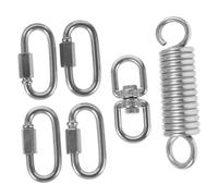 GARIOUANS Heavy Duty Swing Spring Kit Porch Hammock Hanging Set Stainless Steel Spring Hook Hardware for Outdoor Garden Chair Relaxation