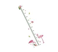 GARIOUANS Height Wall Decal Flamingo PVC Environmental Material Growth Ruler for Children's Bedrooms Kindergartens Smooth Surfaces