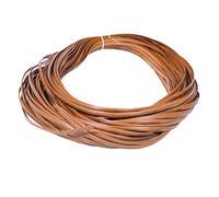 GARIOUANS High Strength PE Flat Rattan Material Wood Grain Effect Grey Repair Kit for Chair Sofa Bench DIY Craft Basket Furniture Renewal