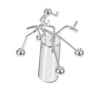 GARIOUANS Iron Tumbler Swing Balance Rotating Man Ornament Metal Desk Decoration for Office Home Science Enthusiasts Physics Demonstration Gift
