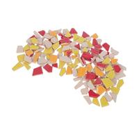 GARIOUANS Irregular Glazed Porcelain Ceramic Tile Pieces Pack for DIY Art Crafts and Home Decoration Tiny Decorative Mosaic Tiles with Unique Textures for Creative Wall and Floor Projects