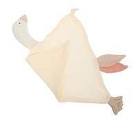 GARIOUANS Ivory Swan Shape Soothing Blanket Snuggle Blanket for Newborns 0 1 Year Old Sleep Comfort Plush Small