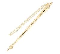 GARIOUANS Jewish Torah Pointer Metal Reading Tool with Chain Gold Onion Head Ergonomic Hand Pointer for Scripture Study Mitzvah Gift for Synagogue and Home Use