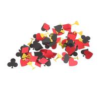 GARIOUANS Las Vegas Theme Plastic Confetti Decorations Reusable Multi Colored Poker Design Confetti for Tables Windows Porches and DIY Crafts Per Bag