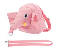 GARIOUANS Leash Backpack with Safety Harness for Lightweight Soft Elephant Design Zipper Closure for Outdoor Activities and Crowded Places Pink