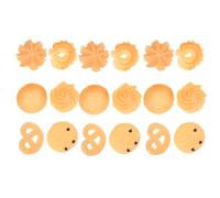 GARIOUANS Lifelike Cookie Photography Props 18pcs Simulation Biscuit Models for Home Kitchen Display, Art Sketches, Festival Decoration, Learning, Bakery Ornament