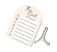 GARIOUANS Magnetic Dry Erase Menu Board for Fridge Reusable Household Planner with Secure Strong Magnets Easy-Clean Surface Weekly Monthly Organizer for Kitchen Notes and Meal Planning