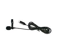 GARIOUANS Mini Lavalier Microphone with Clip Usb-c Condenser Mic for Smartphone Recording Live Streaming Interview Podcasting Black