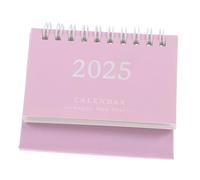 GARIOUANS Mini Standing Desk Calendar Pink Monthly Planner for Home Office Thick Material with Coil Binding Cartoon Design for Daily Use and Efficient Scheduling