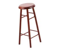 GARIOUANS Miniature Dollhouse Wood Bar Stool Rustic High Stool Decorative Chair for Crafts Desktop Decor DIY Scene Accessory for Dollhouse Living Kitchen Bedroom
