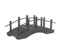 GARIOUANS Miniature Wooden Arch Bridge Elegant Vintage Design Tiny Landscape Bridge for Fairy Gardens Dollhouse Decor Micro Bonsai Plant Pot Ornament