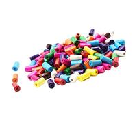 GARIOUANS Mixed Color Cylindrical Wooden Beads Approx Tube Spacer Beads for DIY Jewelry Making Creative Craft Accessories for Home Decoration