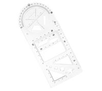 GARIOUANS Multifunctional Geometric Drawing Ruler Lightweight Stencil Template for Students Architecture Engineering Drafting Measurement School Use