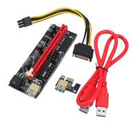 GARIOUANS Pcie Graphics Card Riser Extension Cable with Larger Display Enhances Visual Experience for Multimedia Enthusiasts and Gamers Red Pvc Material