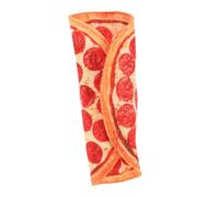 GARIOUANS Pizza Pencil Case Pen Organizer Roll up Canvas Pencil Pouch Large Capacity Drawing Brush Pens Holder Suitable for School Art Office Supplies