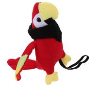 GARIOUANS Plush Pirate Parrot with Black Scarf Lifelike Shoulder Stuffed Bird Doll for Halloween Costume Party Supply Colorful Pirate Prop for Adults