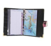 GARIOUANS Portable Budget Binder with Inner Bag Marble Pattern Budget Planner for Cash Envelopes and Expense Tracking Loose-Leaf Money Organizer Suitable for Students and Family