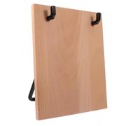 GARIOUANS Portable Iron Flip Calendar Stand Rack Beech Wood Base Desk Calendar Support for Home Office DIY Setup Organizer Supplies