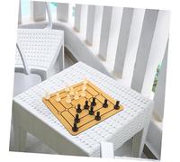 GARIOUANS Portable Nine Mens Morris Board Game Set for Family Entertainment Lightweight Traditional Chessboard for Travel and Household Fun Enhances Strategic Thinking and Cognitive Skills