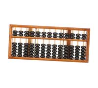 GARIOUANS Portable Retro Row Bead Wooden Abacus for Traditional Chinese Style Math Learning Tool for Hand Eye Coordination Practical Arithmetic Educational Counting Aid and Decorative