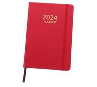 GARIOUANS Portable Schedule Notepad Red Multifunctional Monthly Planner Notebook for Daily Writing Easy-flip Pages Smooth for Home Office Students and Gift Use