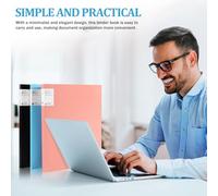 GARIOUANS Portfolio Binder 3Pcs A3 Folder with 40 Plastic Sleeves Multi-Colored Presentation Book for Document Protection and Office Use