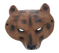 GARIOUANS Realistic Brown Bear Animal Face Mask for Lightweight PU Material Half Face Masquerade Prop for Halloween Cosplay Parties and Costume Events