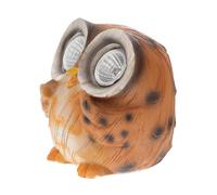 GARIOUANS Realistic Owl Solar Garden Light Outdoor Landscape Decoration for Patio Backyard Pathway Weatherproof Resin Figurine Ornament with Charming Night Illumination Solar Decor