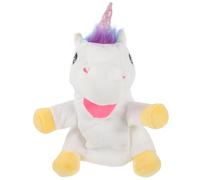 GARIOUANS Realistic Unicorn Hand Puppet Plush for Storytelling Interactive Animal Role Play Companion Soft Full Body Cartoon Plush Birthday Party Favor for Adults