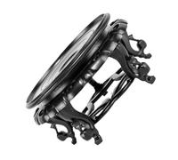 GARIOUANS Resin Wood-like Circular Plant Stand 24.5cm Solid Wood Stone Base Small Vase Display Stand for Indoor Outdoor Flower Pots Fishbowls and Statues Home Garden Decor