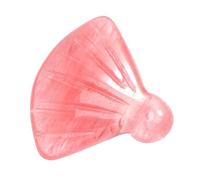 GARIOUANS Retro Natural Jade Fan Pendant Parts for DIY Jewelry Hand Engraved Accessories for Necklace and Bracelet Making Beautiful Fish Tail Design Red Watermelon Crystal
