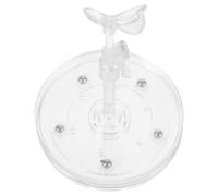 GARIOUANS Rotatable Acrylic Crochet Doll Display Stand Transparent Felt Doll Holder with Stable Support Easy Assembly Detachable Rack and Collectibles