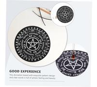 GARIOUANS Rubber Pentagram Divination Board Mat Decorative Pendulum Table Accessory for Home Use Party Games Unique Spiritual