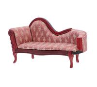 GARIOUANS Scale Miniature Dollhouse Chaise Lounge European Style Couch Decorative Furniture for Living Dollhouse Accessories
