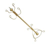 GARIOUANS Scale Miniature Dollhouse Clothes Rack in Gold Iron Dollhouse Furniture Accessory for Play House Decor Miniature Metal Coat and Hat Stand for Creative Role-playing