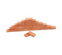 GARIOUANS Scale Red Bricks Compact Craft Construction Accessories for Miniature Scenes School Projects and Landscape Layouts