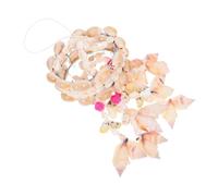 GARIOUANS Shell Conch Wind Chime Hanging Pendant for Bedroom and Garden Decoration Coastal Home Ornament with Crisp Relaxing Sound Unique Random Style Windchimes for Aesthetic Patio Ambience