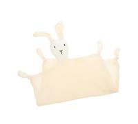 GARIOUANS Soft Cotton Muslin Bunny Comfort Blanket for Newborns and Breathable Security Comforter for Unisex Sleep and Play Gift
