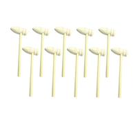 GARIOUANS Solid Natural Hardwood Mini Wooden Crab Hammers for Sturdy DIY Tool and Seafood Cracking Mallets Safe Educational for Boys and Smooth Unvarnished Finish