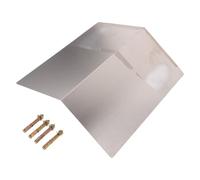 GARIOUANS Stainless Steel Dome Camera Cover Outdoor Security Rain Shield with Window and Corner Wall Bracket Mount for Weatherproof Cctv Bullet Cameras