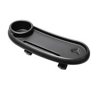 GARIOUANS Stroller Snack Tray with Cup Holder Removable Plastic Pram Tray for Pushchair Easy Install and Stable Design Safe Dining Space for Black