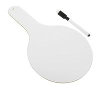 GARIOUANS Student Whiteboard with Handle and Pen Thick Handheld Dry Erase Paddle for Classroom Answering Rounded Corners Safety Design Portable Writing Board for Learning and Assessment