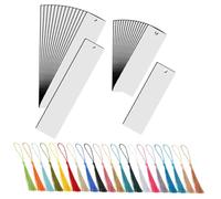 GARIOUANS Sublimation Blank Bookmarks Double-Sided DIY Page Markers with Tassels for Crafting Reading Scrapbooking and Home Decoration Gifts for Book Lovers