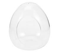 GARIOUANS Terrarium Glass Container Egg-shaped Bryophyte Bottle 9.5x11.5cm Micro Landscape Glass Vessel for Home Gardening DIY Decorative Plant Propagation