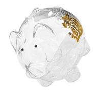 GARIOUANS Transparent Glass Piggy Bank for Boys and Money Jar with Large Capacity Handmade Coin Bank for Saving Habits Development and Daily Use