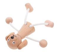 GARIOUANS Unfinished Wooden Puppy Craft Figurine DIY Painting Kit for Adults Smooth Oak Animal Model for Creative Art Classes and Home Decoration Portable Handcrafted Wood for Kindergarten