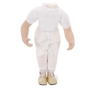 GARIOUANS Unique Doll Body Accessory for DIY Crafts Smooth Polished Surface with Bent Arms and Straight Legs and Cloth Material for Parent Interaction and Doll Making Supplies