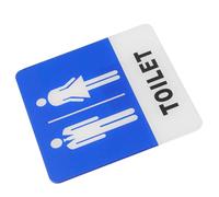 GARIOUANS Unisex Acrylic Toilet Sign Thick Bathroom Guiding Sign for Male Female Restrooms Indoor Outdoor Use in Hotels Shops Offices